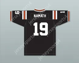 CUSTOM NAME NUMBER Joe Namath 19 Beaver Falls High School Tigers Black Football Jersey 3 Top Stitched S-6XL