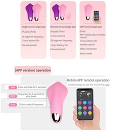 Bluetooth Vibrating Panties Sex Toy for Women Couples APP Wireless Remote control Vagina Vibrator G Spot Clit Stimulate Y2006161242620