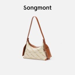 Designer bag Songmont Shanxia Yousong Small Bag Hobo Bag Half Day Idle Chinese Style Old Flower Series Single Shoulder Crossbody Bag for Women