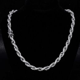 jewelry necklace chains for men chain 8mm moissanie bracele women sier cuban link chain pass diamond eser GRA VVS moissanie cuban necklace personalize