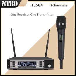 Microphones NTBD One Receiver One Transmitter 135G4 9000/KSM9 UHF Professional Wireless Microphone Stage Performance Hip Hop Party