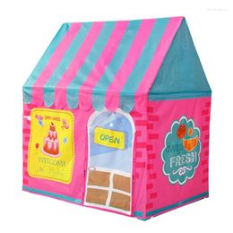 Tents And Shelters Kids Tent Dessert Shop DIY Play Indoor Baby House Pretend Playhouse Children Portable Tents-Drop Ship