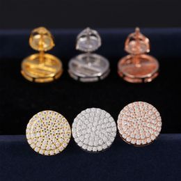 Unisex Fine Jewellery Moissanite Earrings For Men Women s925 Stud Earrings Moissanite D Colour VVS Stud Round Jewellery
