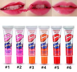 Amazing 6 Colours Peel Off Liquid Lipstick Waterproof Long Lasting Lip Gloss Lint Mask Makeup Tattoo Lipgloss Lipsticks Cosmetic5426481