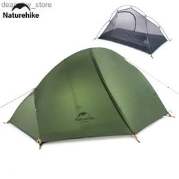 Tents and Shelters Naturehike Cycling Tent 1 Person Tent Ultralight Bicycle Tent Double Layer Fishing 4 Season Tent Waterproof Outdoor Camping Tent L48