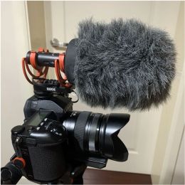 Accessories Dead Cat Microphone Furry Rigid Windscreen Muff Mic Wind Cover Fur Filter Outdoor Microphone Windscreen for Rode VideoMic NTG