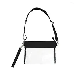 Bag Clear Crossbody Purse With Nylon Trim Fashionable Design And Fits Many Occasions