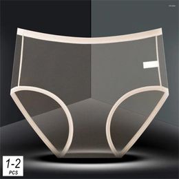 Women's Panties 1/2pcs Full Transparent Briefs For Women Perspective MESH Underwear Sexy Low Waist Lingerie Plus Size L-XXXL