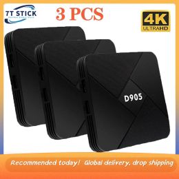 Box 3PCS Original Packaging Android TV Box Smart TV Box 3D 4K D905 L905 Android Box Set Support 4K HD