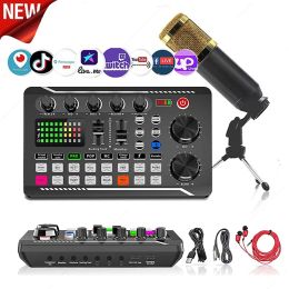 Microphones Streaming Microphone Kit with Audio Mixer(Optional) and Condenser Microphone Microphone Set for Podcast Live Broadcast Podcast
