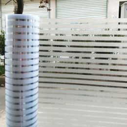 Number Electrostatic Gluefree Frosted Office Glass Film Translucent Stripes Sliding Door Partition Anticollision Waist Window Sticker