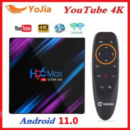 Box H96 MAX Smart TV Box Android 11.0 RK3318 4GB RAM 64GB ROM 4K WiFi odtwarzacz multimedialny Android 11 10 H96MAX TVBOX Youtube deko