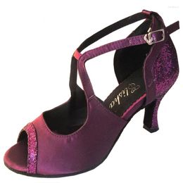 Dance Shoes Elisha Shoe Customized Heel Women Salsa Latin Open Toe Ballroom Party Sandal More Colors