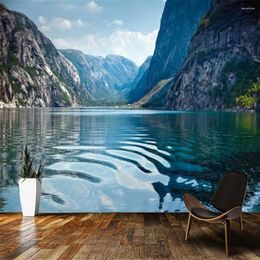 Wallpapers Po Papel De Parede Natural Scenery 3d Wallpaper Living Room Kitchen Tv Wall Bedroom Papers Home Decor Mural