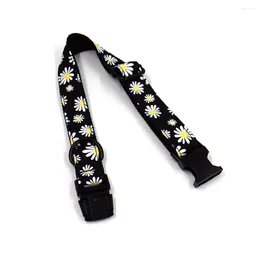 Dog Collars Printed Pet Collar Design Adjustable Flower For Small To Dogs With Safety Buckle Cute Puppy Boys Girls