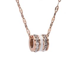 Double Layer Diamante Waist Chain Stylish Rose Gold Women's Necklace