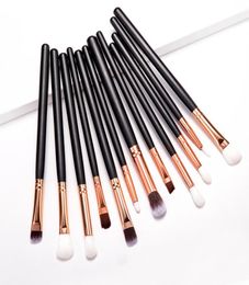 Makeup brushes set professional 12pcs Make Up Brush Eye Shadow Blending Eyeliner Eyelash Eyebrow Brush Eye Shadow Brush Set Cosmet2852634