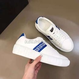 Casual Shoes Fen Dii Seashell Baroque Greca Sneakers Designer Men Shoe Low-top Lace-up Sneaker Luxury Brand Casual Shoes Fashion Outdoor Runner Trainer Trainers 264