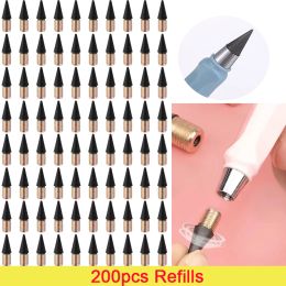 Pencils 200Pcs Pencil Inkless Replaceable Eternal Pencil Nib Pencil Tip Head for Unlimited Writing Eternal Pen No Ink Pen