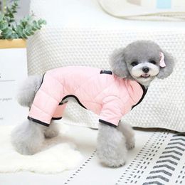 Dog Apparel Pet Clothes Winter Keep Warmth Button Closure Four-leg Fashion Plush Cat Ropa Para Perros Accessories