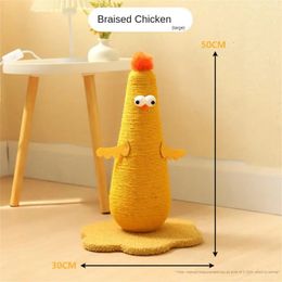 Cat Toy Cat Scratching Board Vertical Chick Cat Climbing Frame Cat Scratching Post Grinding Claw Rubbing Juguetes Para Gatos 240403