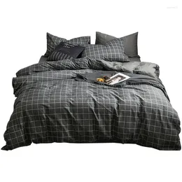 Bedding Sets Snowflakes Home Set 3/ 4pcs Duvet Cover AB Side Bed Linen Flat Sheet Bedclothes Adult Geometric Pillowcase