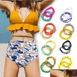 Belly Chains Elastic Chain African Waist Beads Body Women Girls Summer Boho Jewelry Accessories Drop Delivery Dhigk