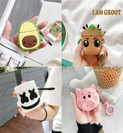 For Apple AirPods Case 3D Cartoon Design Silicone Case For AirPods 2 Protective Earphone Charging Box Cover For Air Pods5645483