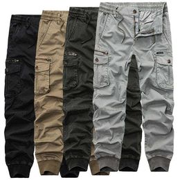 Wholesale 2023-24 Custom Solid Straight Cargo Pants Fitness Sports Mens Trousers High Quality Multi-pocket