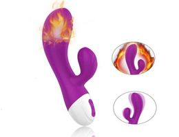 Sex Toy Massager Heating Av Wand g Spot Sex Toys Rabbit Vibrator for Woman Vagina Clitoris Stimulator Vibrator Sexshop Dropship8594276