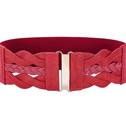 Woven elastic elastic waistband for women fashionable and versatile dress women's belt elastic waistband belt