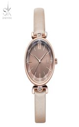 shengke Quartz Wristwatches Relogio Feminino Ladies Leather Watch Quartz Classic Casual Analogue Watches Women Simple Watch Gift8148165