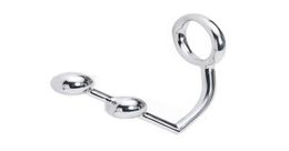 Anal Hook Anus Shackle with Dual Beads 2 Balls Stainless Steel Butt Plugs New Design Rope BDSM Bondage Gear Accessory Sex Toys4975651