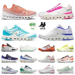 2024 Hot Pink Top Cloud Running Shoes Nova Monster Surfer Z5 White Cyan Blue Mens Womens Sneakers Swift Runner Roger Tennis Shoes Trainers Pearl X 3 Flyer Stratus Tec