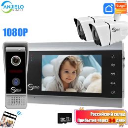 Doorbells 1080P Tuya Wifi Video Intercom With 7 Inch Screen Monitor Interphone Doorbell With CCTV Camera Smart Home Security Protection