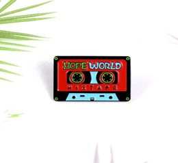 Vintage Tape Enamel Pin Custom 90039s Song Pop Music Brooches for Shirt Lapel Backpack Badge Nostalgic Jewelry Gift for Kids7069399