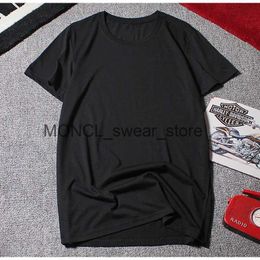 Men's T-Shirts Summer T-shirts Plus Size Big 6XL Mens Casual 8XL 10XL Cotton Simple Home Tees Solid Color Black H240408