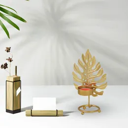 Candle Holders Metal Holder Nordic Style Tea Light For Desk Fireplace Decoration