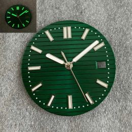 Kits New Nh35 Dial Green Luminous 30.5mm Watch Dial + Watch Hands for NH35 NH36 Movement Watch Faces Pointers Set Accessories Parts