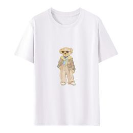 Women's Pure Cotton Kurzärmel-T-Shirt, großer Poloshirt für losen und schlankes Look, gedrucktes Muster im Designerstil, Sommermodefavoriten.