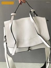 Evening Bags Women Tassels Satchels Casual Totes Handbag Cowhide Genuine Leather Messenger Bag Office Lady Work Straps Crossbody Shoulder