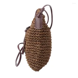 Shoulder Bags 066F Women Handbag Bag Straw Weave Tote Purse Lady Beach Hobo Crossbody