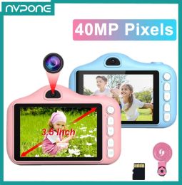 Connectors Mini Children's Camera Selfie Photo Camera 3.5 Inch 40mp Kids Digital Camera for Birthday Festive Gift Child Camera Kid Camera