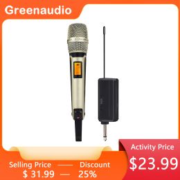 Microphones GAWSKM9000A UHF High Quality Wireless Mic Karaoke Speaker Performance Outdoor Audio DJ Singing Live With Receiver Microphones