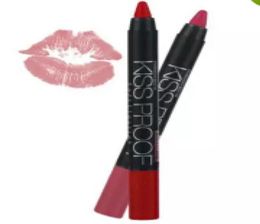 Whole 19Pcslot Menow Makeup Matte Kiss Proof Lipstick Long Lasting Effect Powdery Soft Waterproof Matte Lipstick Lip Pencil 2342307