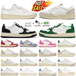 Designer shoes Medalist Casual Sneakers Black White Green Red Burguned men women Action Two-Tone Leather Suede Low USA mens shoes