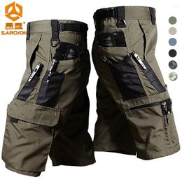 Men's Shorts 2024 Summer Tactical Men Waterproof Multi Pocket Wear-resisting Breathable Pants Outdoor Hiking Climbing Training