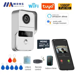 Intercom 1080P Tuya Smart POE Wireless WIFI Video Intercom Doorbell System Video Entry Phone Security Protection for Home Apartment VIlla