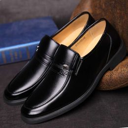 New Daily Mens Business and Leisure Dads Shoes Breathable Cover Non Slip One Step Lazy