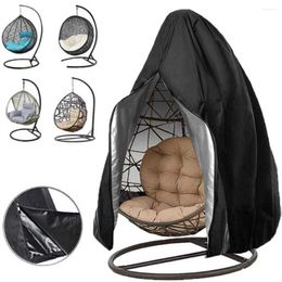 Chair Covers 1PCS Hanging Egg Cover With Zipper Outdoor Wicker Swing Waterproofs Windproof Anti-UV Dust